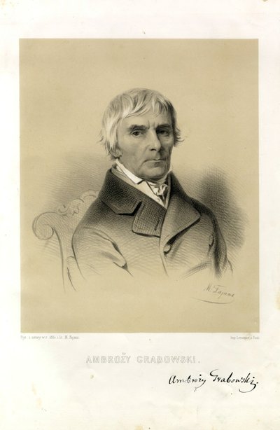 Portrait of Ambroży Grabowski by M. Fajans